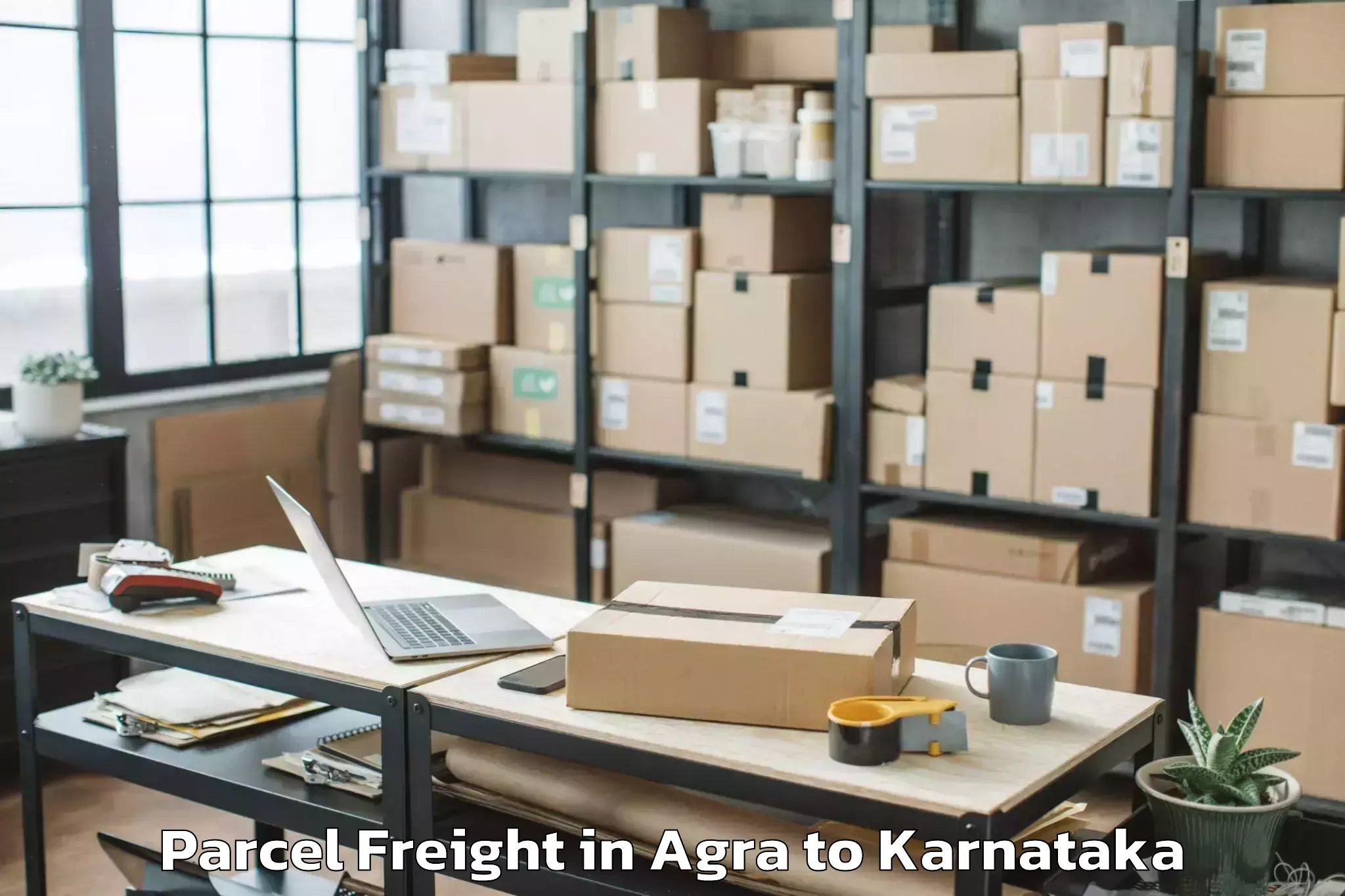 Trusted Agra to Abhilashi University Bangalore Parcel Freight